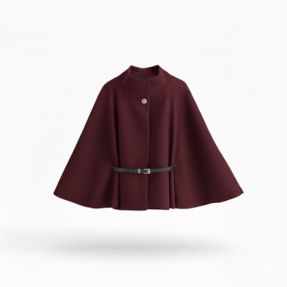 Poncho élégant ceinturé