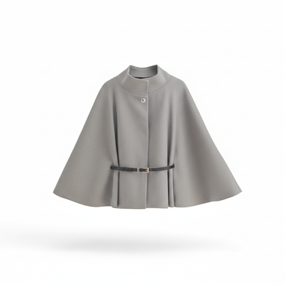 Poncho élégant ceinturé