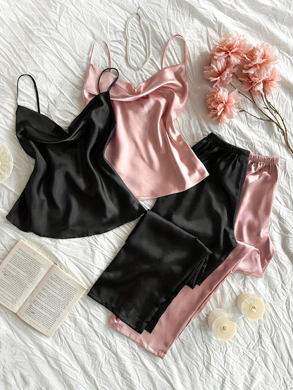 Ensemble pyjama long 4 pièces