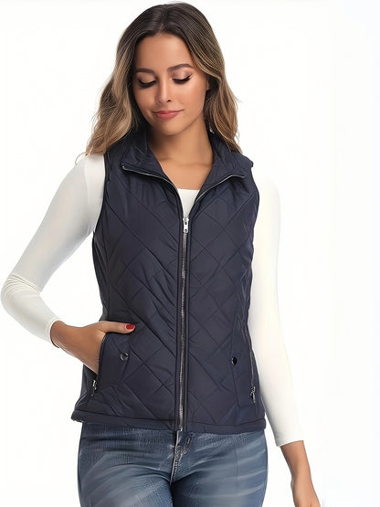Gilet Matelassé Léger Femme Sans Manches