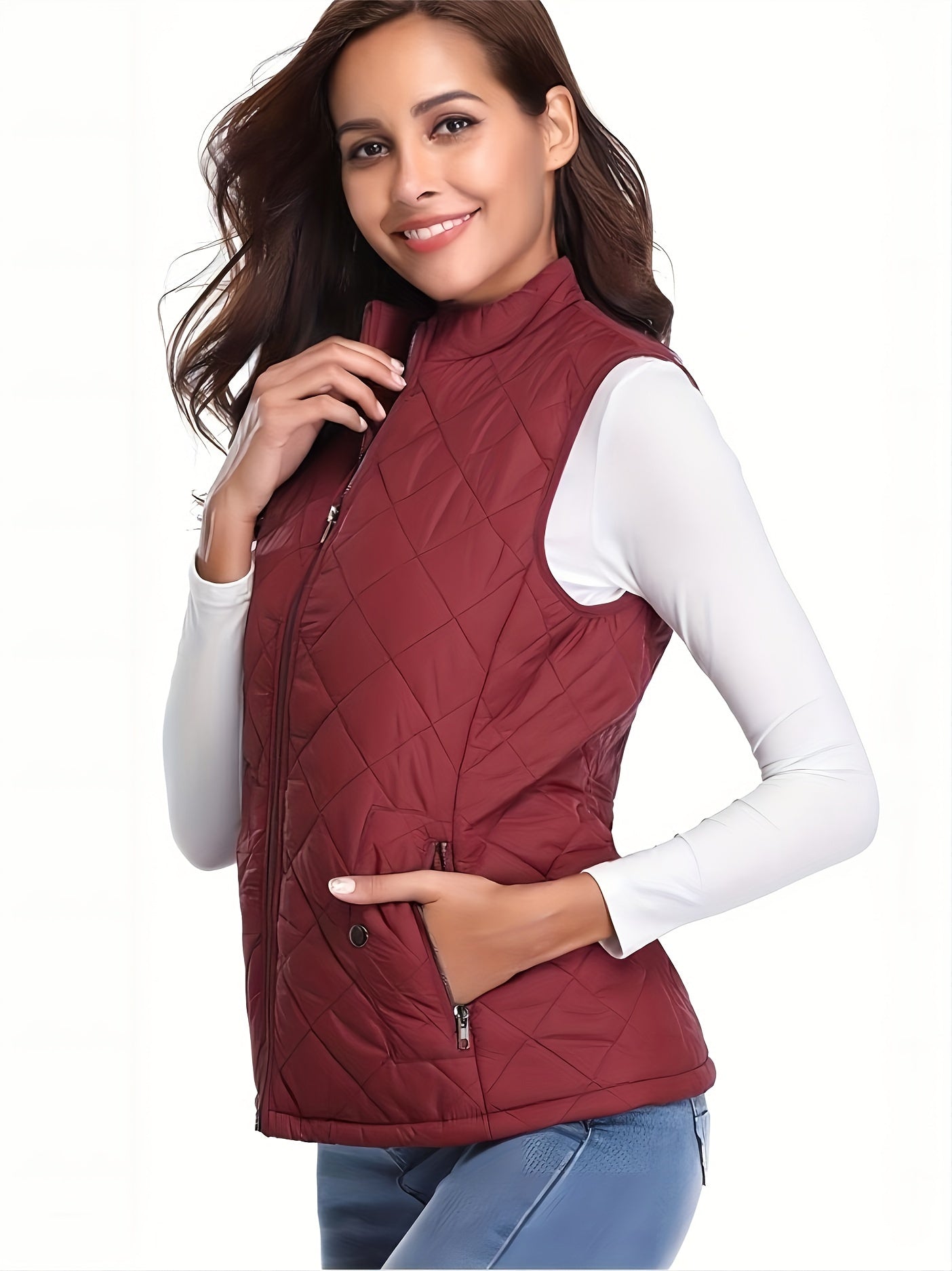 Gilet Matelassé Léger Femme Sans Manches