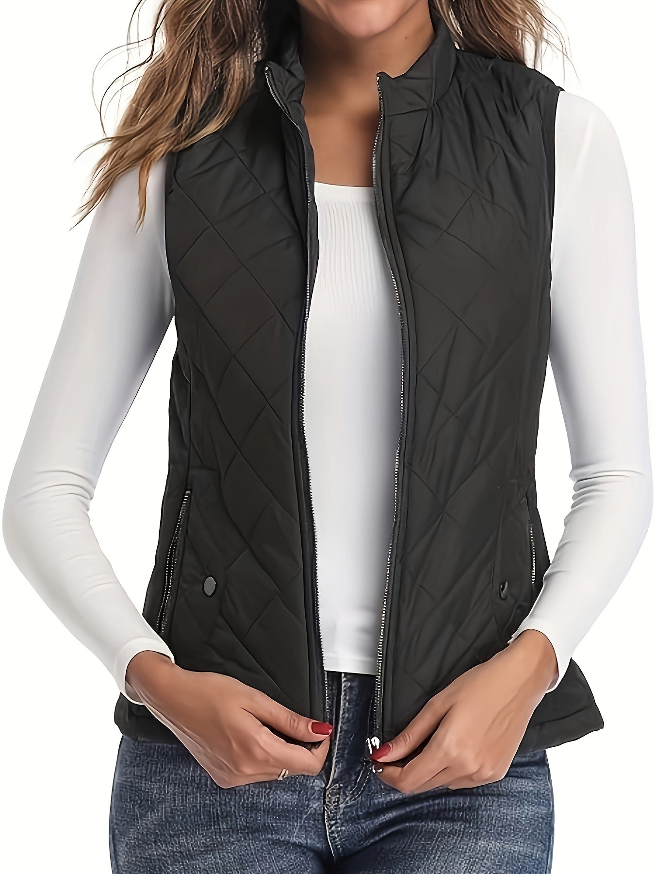 Gilet Matelassé Léger Femme Sans Manches