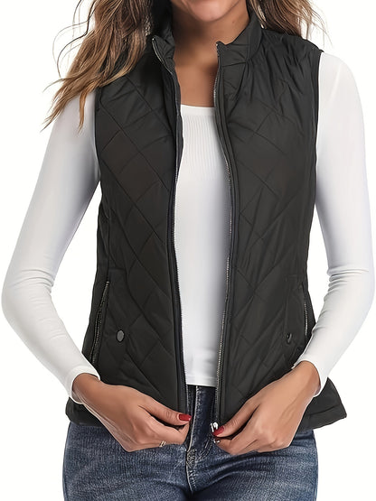 Gilet Matelassé Léger Femme Sans Manches
