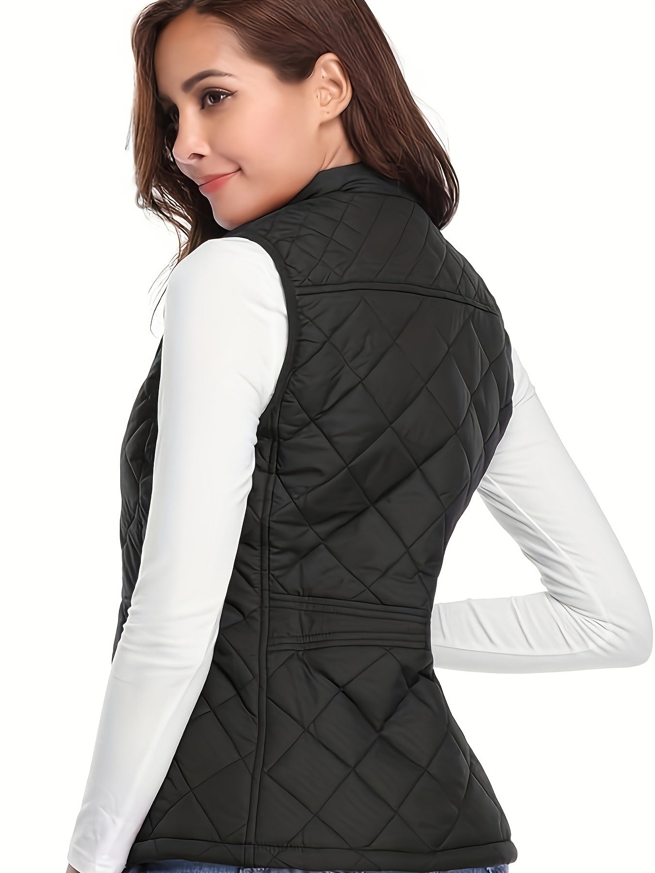 Gilet Matelassé Léger Femme Sans Manches