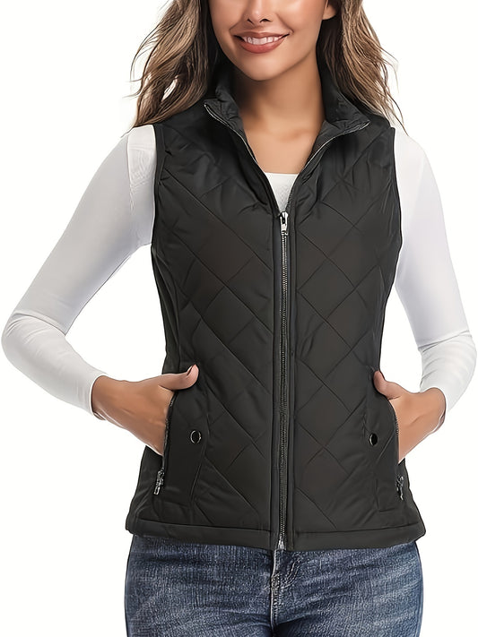 Gilet Matelassé Léger Femme Sans Manches