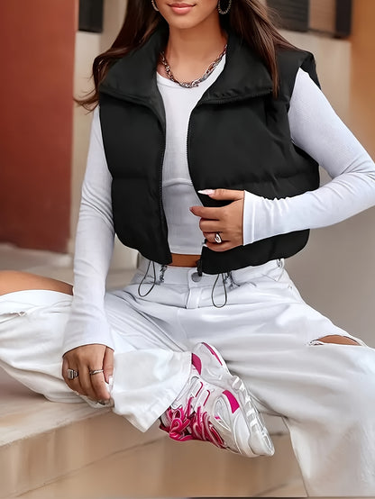 Gilet Doudoune Femme Zippé & Matelassé