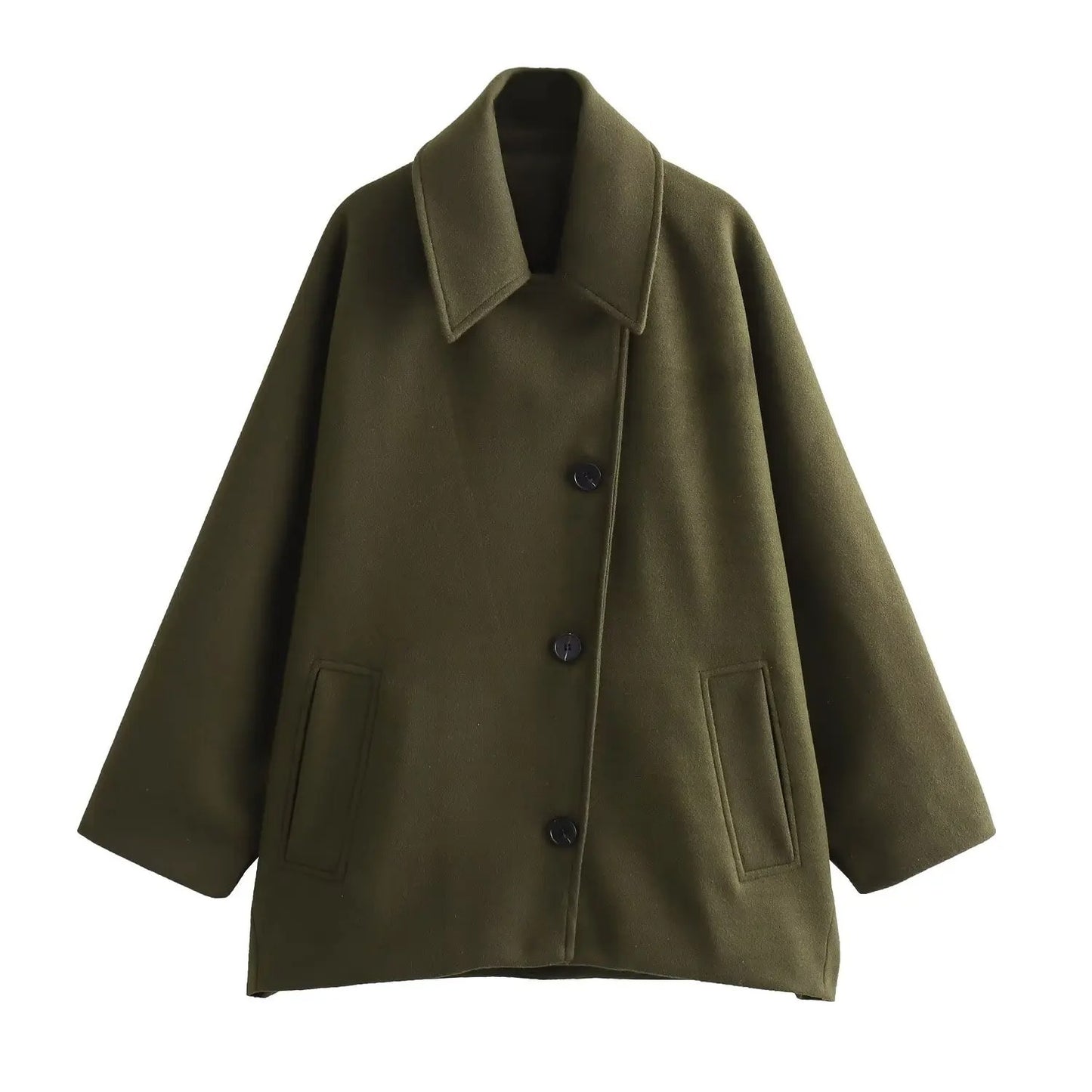 Manteau Court Ample Femme Oversize