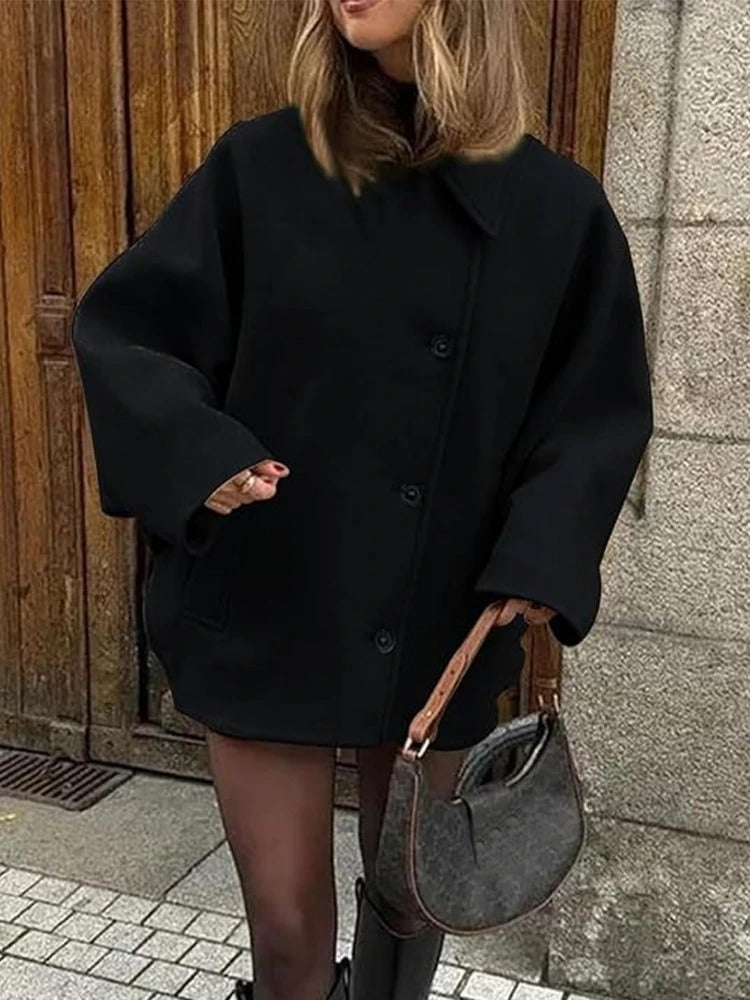 Manteau Court Ample Femme Oversize