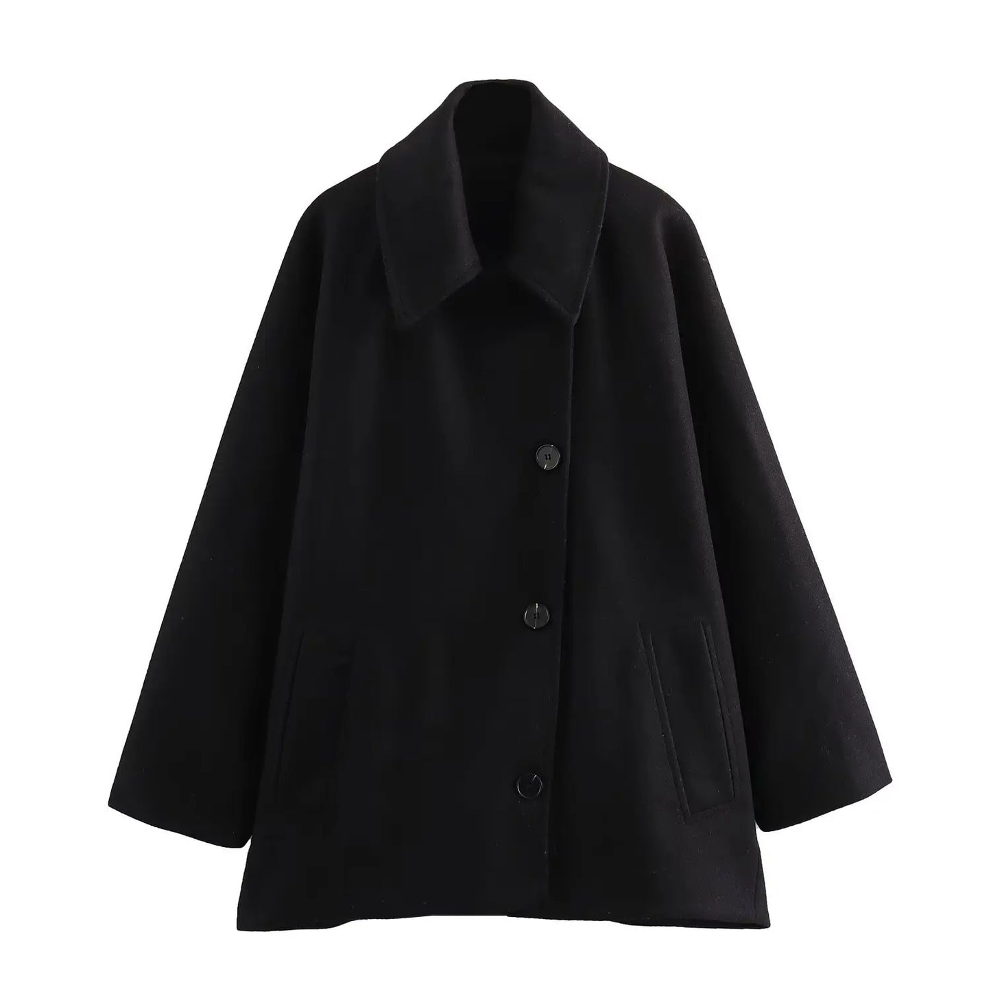 Manteau Court Ample Femme Oversize