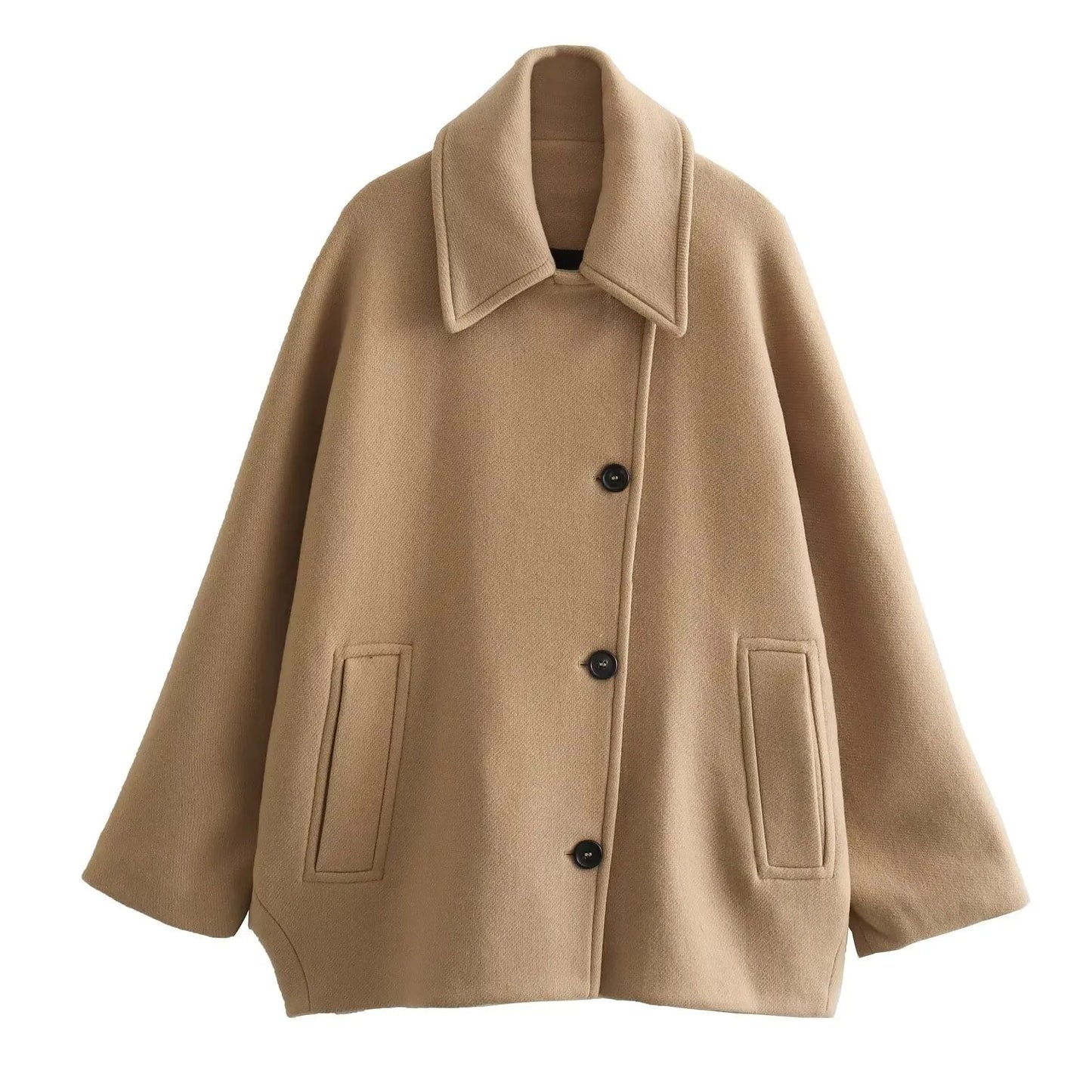 Manteau Court Ample Femme Oversize