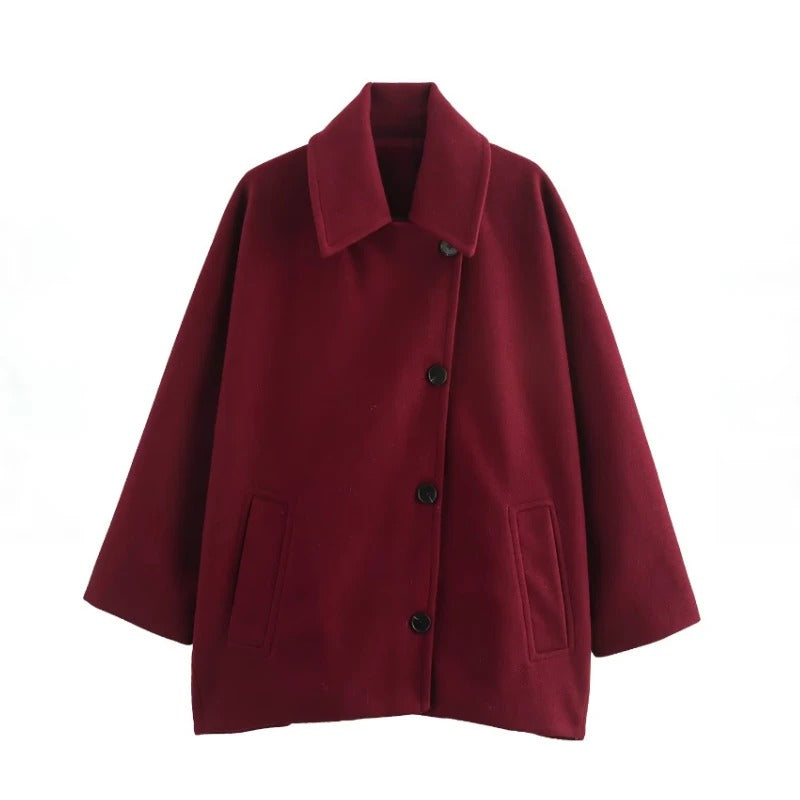 Manteau Court Ample Femme Oversize