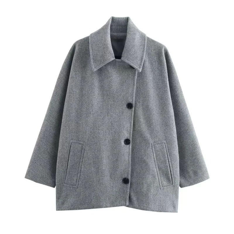 Manteau Court Ample Femme Oversize